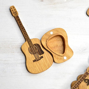 👍LAST DAY 49% OFF🎁Wooden Acoustic Guitar Pick Box🎸-J